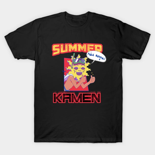 Summer Kamen T-Shirt by PsychoDelicia